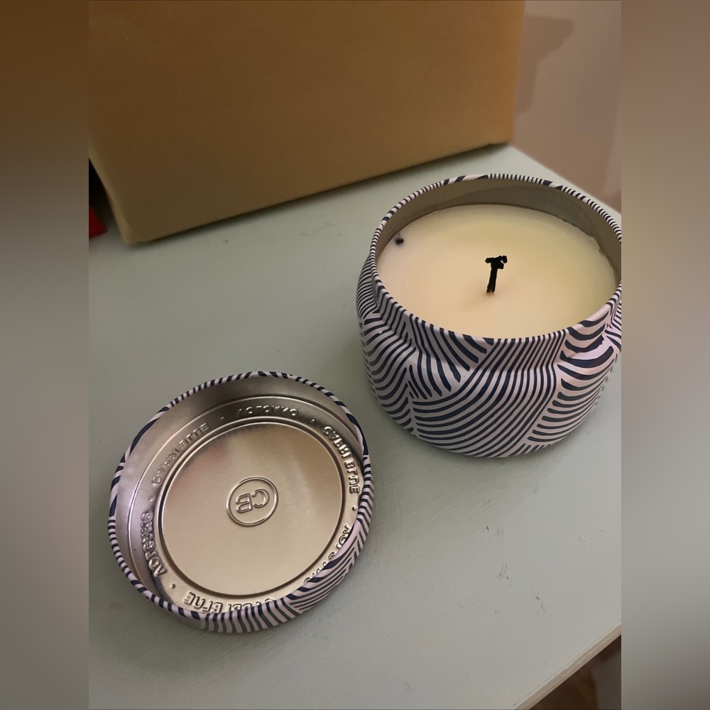 Anthro Capri Blue Volcano Candle